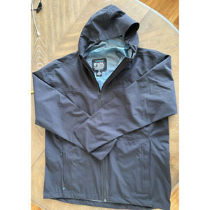 KUHL Stretch Voyagr Jacket Hiking Travel Mountains Raven Rain Jacket Wind Jacket